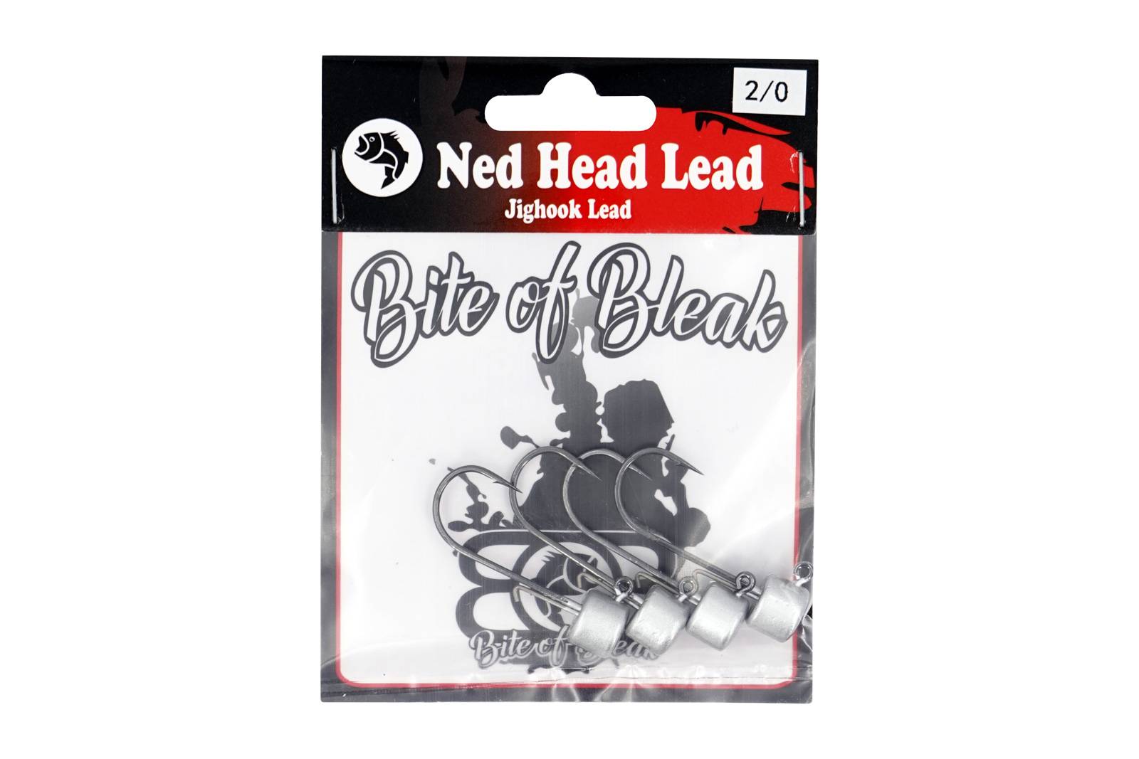 Bite Of Bleak Lead Ned Heads Silver 2/0 10g - Specimen Fishing UK