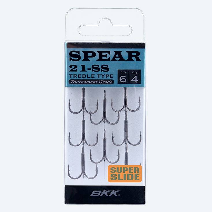 BKK Spear 21 Treble Hooks Size 2/0