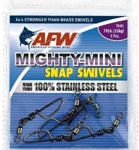 AFW Stainless Steel Snap Swivels. 120lb